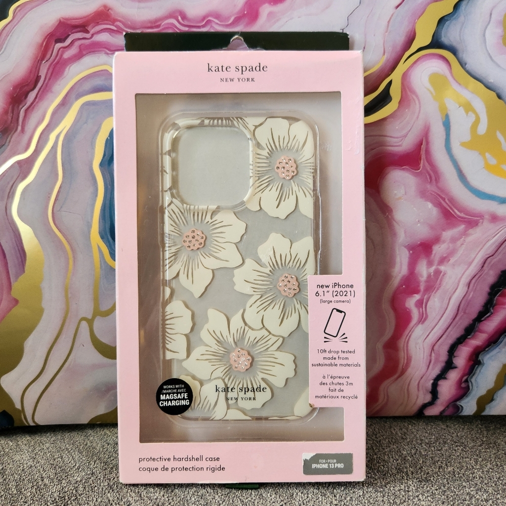 Kate Spade Floral Studded iPhone Case Iphone 13pro